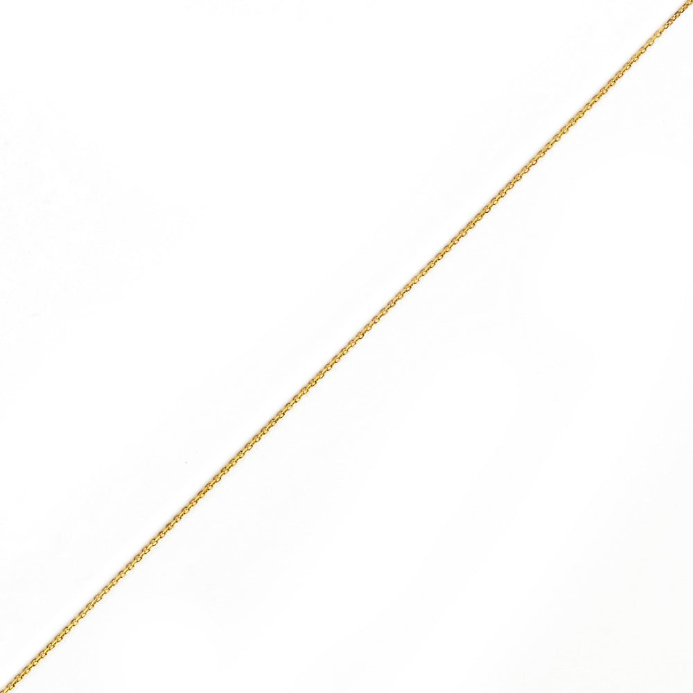14K YELLOW GOLD DC ROLO 023 GAUGE 26" CHAIN NECKLACE (AVAILABLE IN LENGTHS 7" - 30")