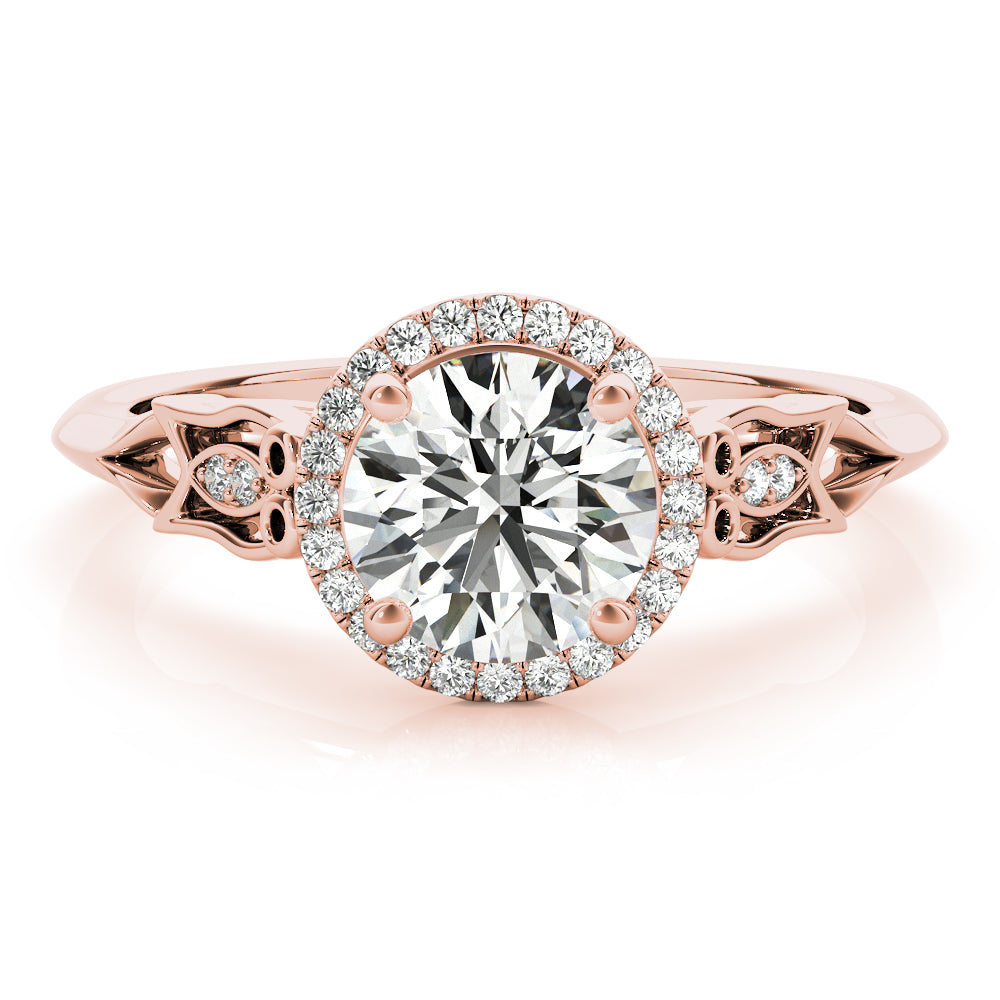 Round Engagement Ring M51137-E-1/2