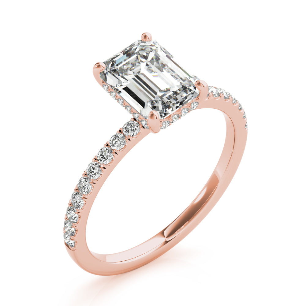 Emerald Cut Engagement Ring M51163-E-7X5
