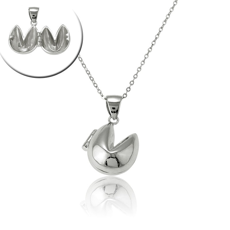Sterling Silver Fortune Cookie Locket