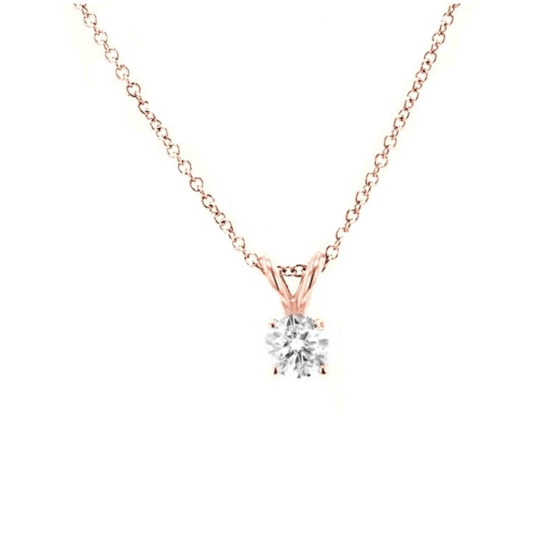 4 Prong Diamond Pendant