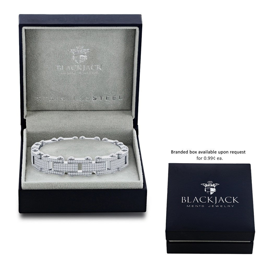 Stainless Steel Micro Pave CZ Bracelet