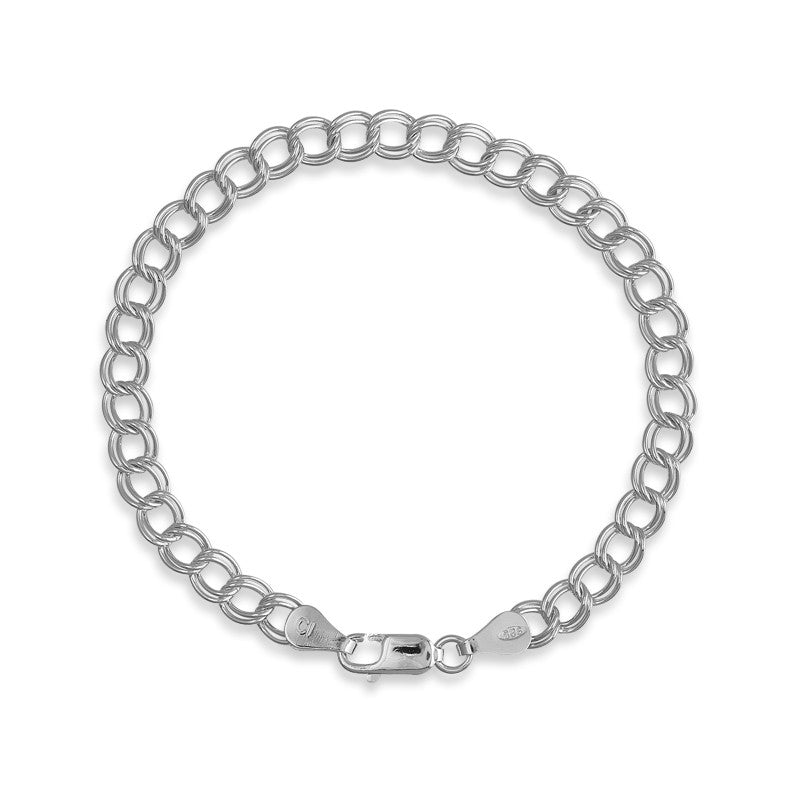 Sterling Silver 5mm Charm Bracelet