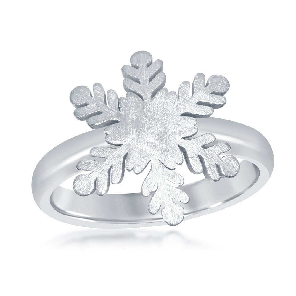 Sterling Silver Snowflake Ring