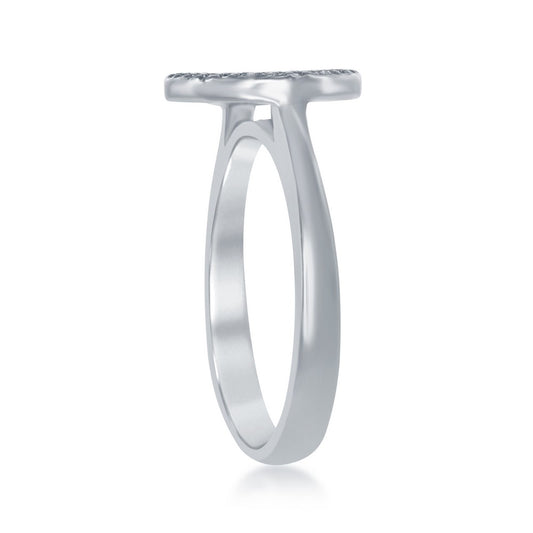 Sterling Silver Round Multi-Color CZ Ring