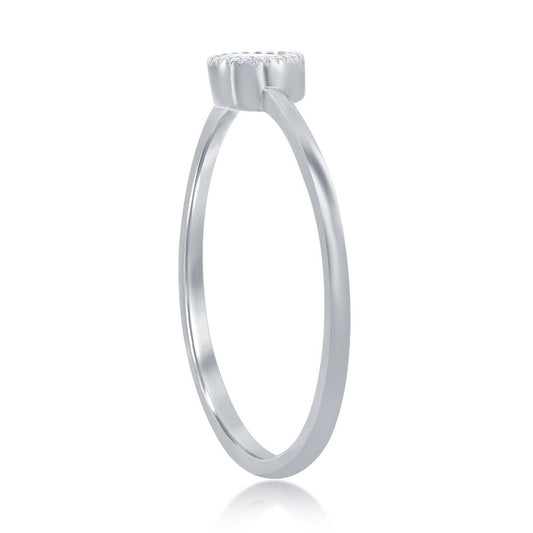 Sterling Silver Pear-Shaped CZ Ring