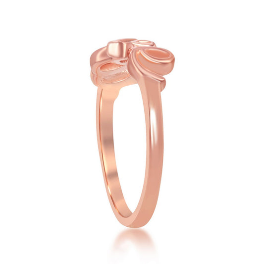 Sterling Silver Rose GP LOVE Ring