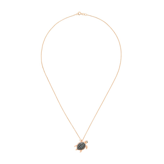 Effy 14K Rose Gold Diamond, Blue Diamond, Pendant