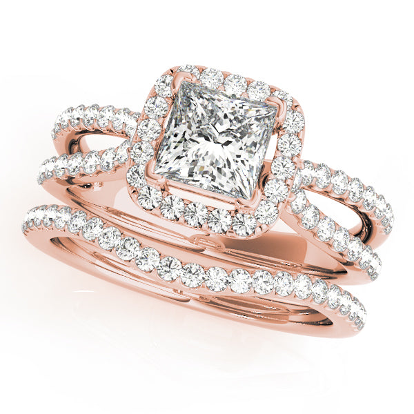 Square Engagement Ring M50552-E-1/3