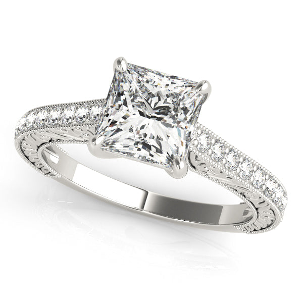 Square Engagement Ring M50799-E-3.8