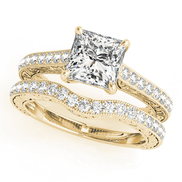 Square Engagement Ring M50799-E-3.8
