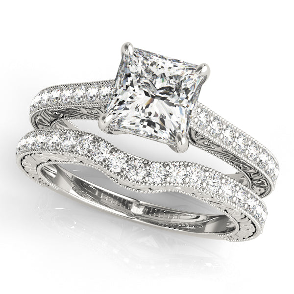Square Engagement Ring M50799-E-3.8
