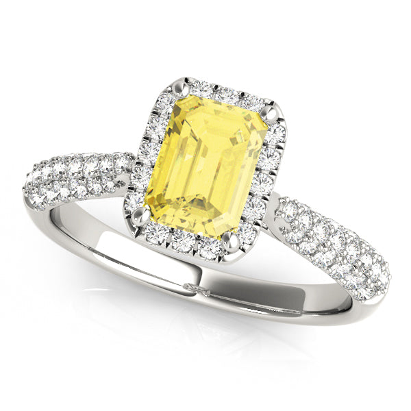 Emerald Cut Engagement Ring M51012-E-8.5X6.5