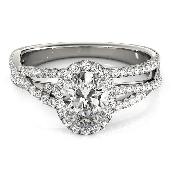 Oval Engagement Ring M51019-E-7.5X5.5