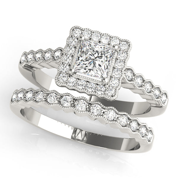 Cushion Engagement Ring M51024-E