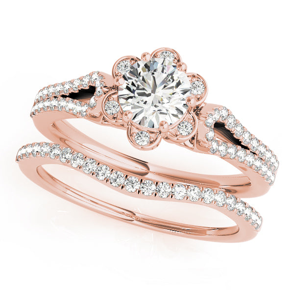 Round Engagement Ring M51069-E-1/2