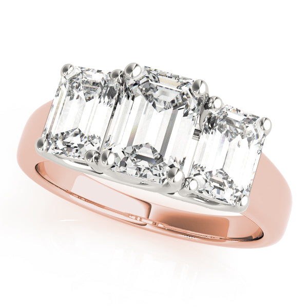 Emerald Cut Engagement Ring M81986-1/2