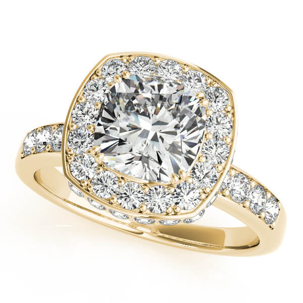 Cushion Engagement Ring M83502-10
