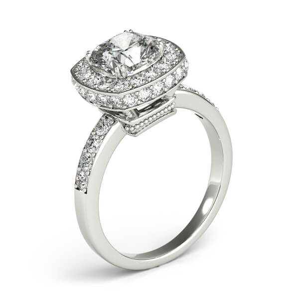 Cushion Engagement Ring M83502-10