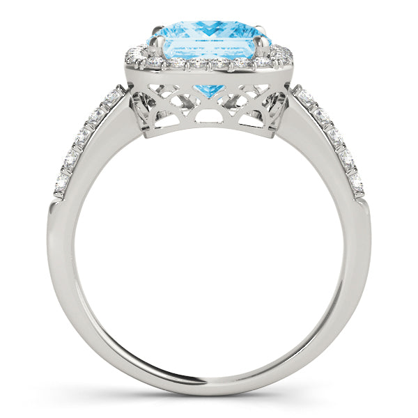 Cushion Engagement Ring M83503-7