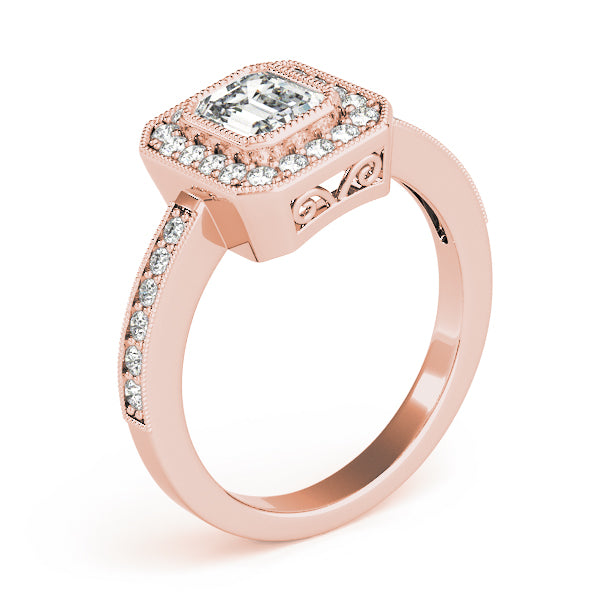 Emerald Cut Engagement Ring M83650-B