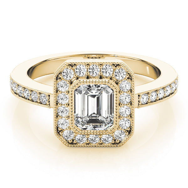 Emerald Cut Engagement Ring M83650-B