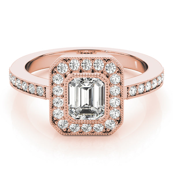 Emerald Cut Engagement Ring M83650-B