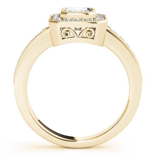 Emerald Cut Engagement Ring M83650-B