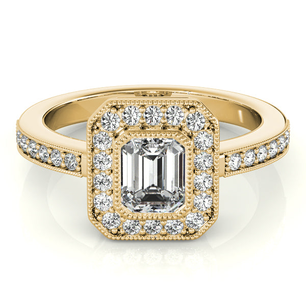 Emerald Cut Engagement Ring M83650-B