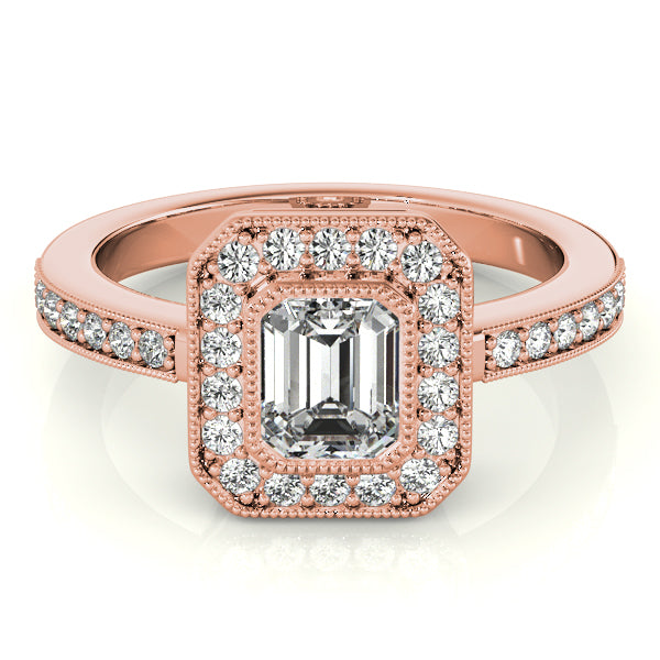 Emerald Cut Engagement Ring M83650-B