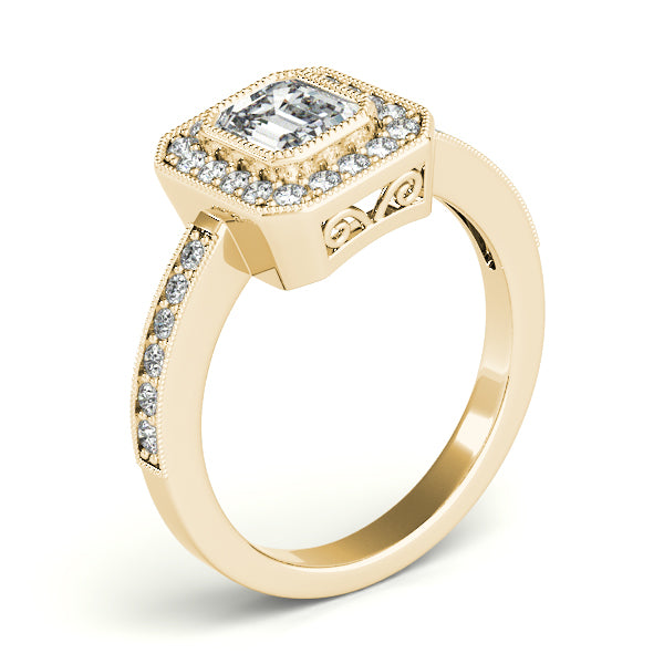 Emerald Cut Engagement Ring M83650-B