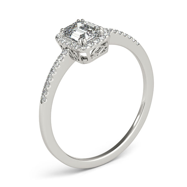 Emerald Cut Engagement Ring M84373-1