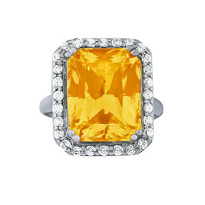 Emerald Cut Engagement Ring M84641