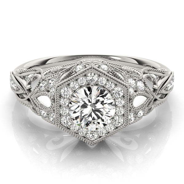 Round Engagement Ring M84676-1