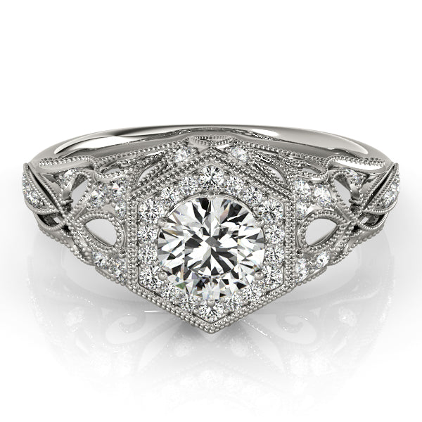 Round Engagement Ring M84676-1