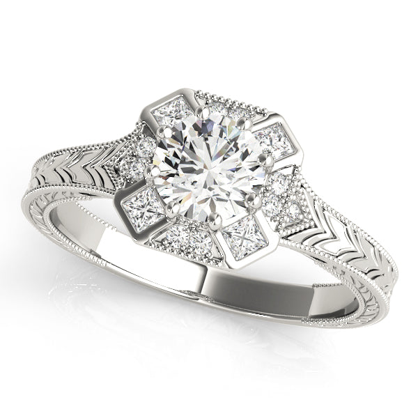 Round Engagement Ring M84897-1/2