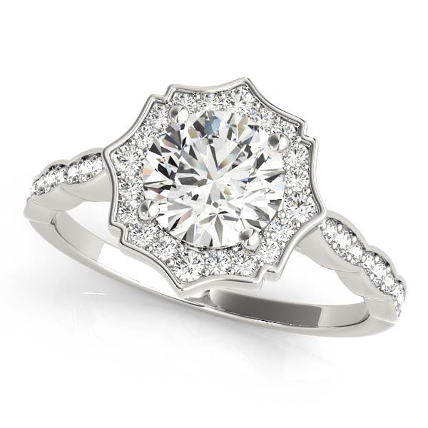Round Engagement Ring M84997-1/2