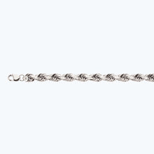 Load image into Gallery viewer, 14K 12MM WHITE GOLD SOLID DC ROPE 24&quot; CHAIN NECKLACE (AVAILABLE IN LENGTHS 7&quot; - 30&quot;)
