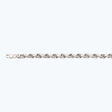 Load image into Gallery viewer, 10K 10MM WHITE GOLD SOLID DC ROPE 30&quot; CHAIN NECKLACE (AVAILABLE IN LENGTHS 7&quot; - 30&quot;)
