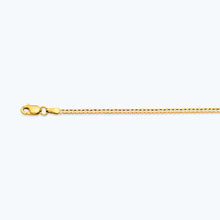 Load image into Gallery viewer, 14K 2MM YELLOW GOLD SOLID CURB 16&quot; CHAIN NECKLACE (AVAILABLE IN LENGTHS 7&quot; - 30&quot;)
