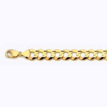 Load image into Gallery viewer, 14K 14MM YELLOW GOLD SOLID CURB 26&quot; CHAIN NECKLACE (AVAILABLE IN LENGTHS 7&quot; - 30&quot;)
