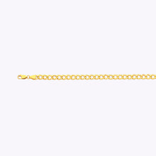 Load image into Gallery viewer, 14K 5.5MM YELLOW GOLD HOLLOW CURB 22&quot; CHAIN NECKLACE (AVAILABLE IN LENGTHS 7&quot; - 30&quot;)
