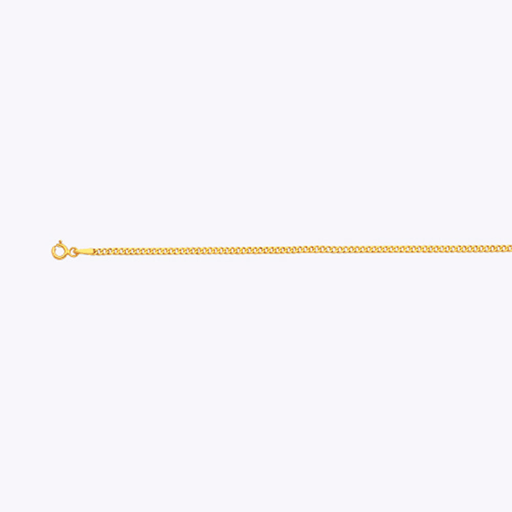 14K 2MM YELLOW GOLD HOLLOW CURB 9