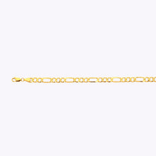 Load image into Gallery viewer, 14K 5MM YELLOW GOLD HOLLOW FIGARO 20&quot; CHAIN NECKLACE (AVAILABLE IN LENGTHS 7&quot; - 30&quot;)
