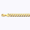 Load image into Gallery viewer, 10K 13MM YELLOW GOLD SOLID CURB 24&quot; CHAIN NECKLACE (AVAILABLE IN LENGTHS 7&quot; - 30&quot;)
