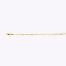 Load image into Gallery viewer, 10K 2.5MM YELLOW GOLD HOLLOW FIGARO 16&quot; CHAIN NECKLACE (AVAILABLE IN LENGTHS 7&quot; - 30&quot;)
