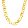 Load image into Gallery viewer, 10K 12MM YELLOW GOLD SOLID CURB 28&quot; CHAIN NECKLACE (AVAILABLE IN LENGTHS 7&quot; - 30&quot;)
