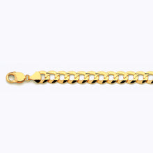 Load image into Gallery viewer, 10K 11MM YELLOW GOLD SOLID CURB 16&quot; CHAIN NECKLACE (AVAILABLE IN LENGTHS 7&quot; - 30&quot;)
