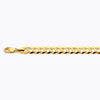 Load image into Gallery viewer, 14K 9.5MM YELLOW GOLD SOLID CURB 18&quot; CHAIN NECKLACE (AVAILABLE IN LENGTHS 7&quot; - 30&quot;)
