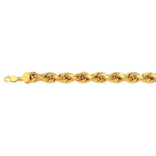 Load image into Gallery viewer, 10K 6MM YELLOW GOLD DC HOLLOW ROPE 26&quot; CHAIN NECKLACE (AVAILABLE IN LENGTHS 7&quot; - 30&quot;)
